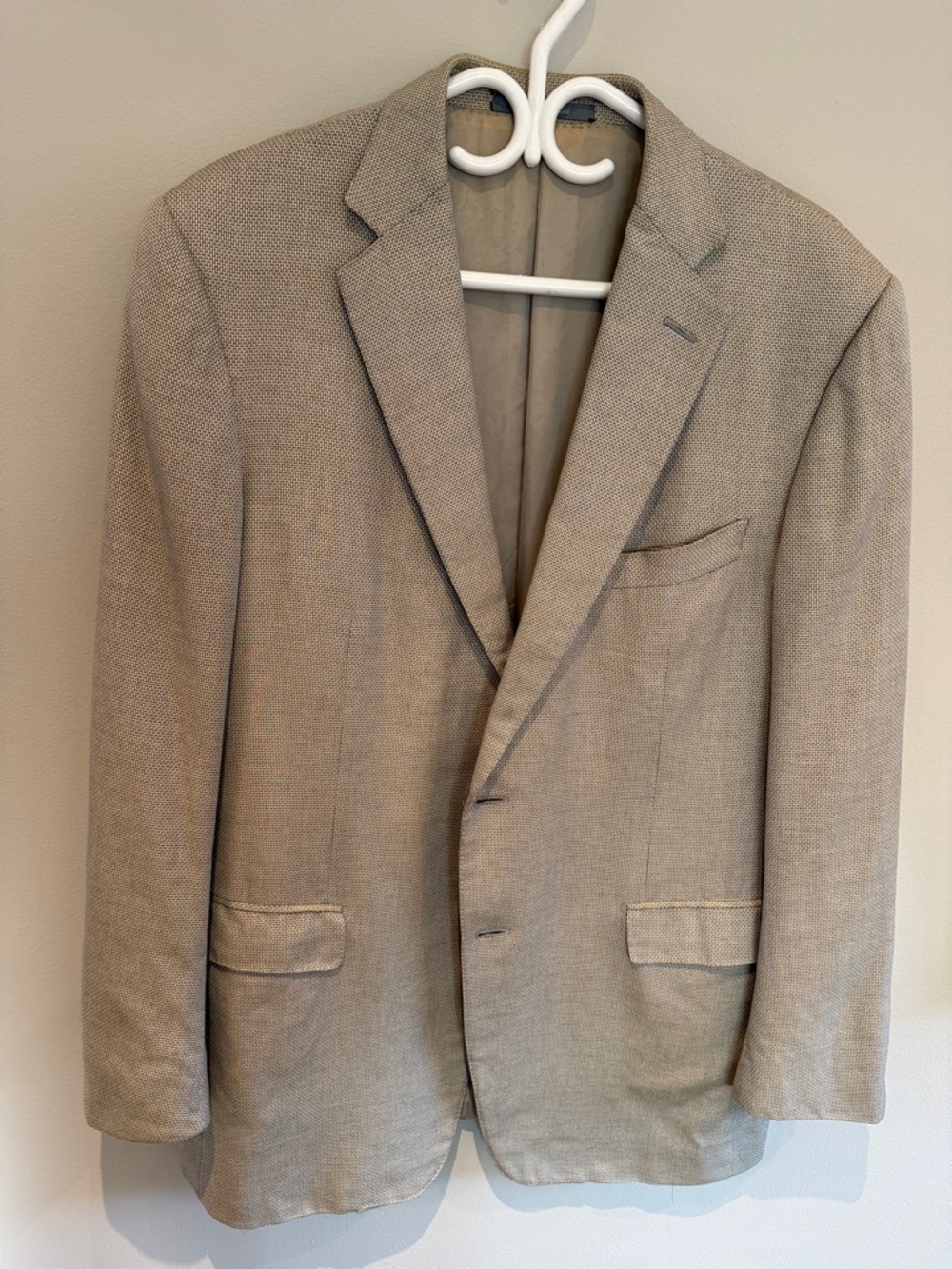 Ermenegildo Zegna Tan Textured Sport Coat